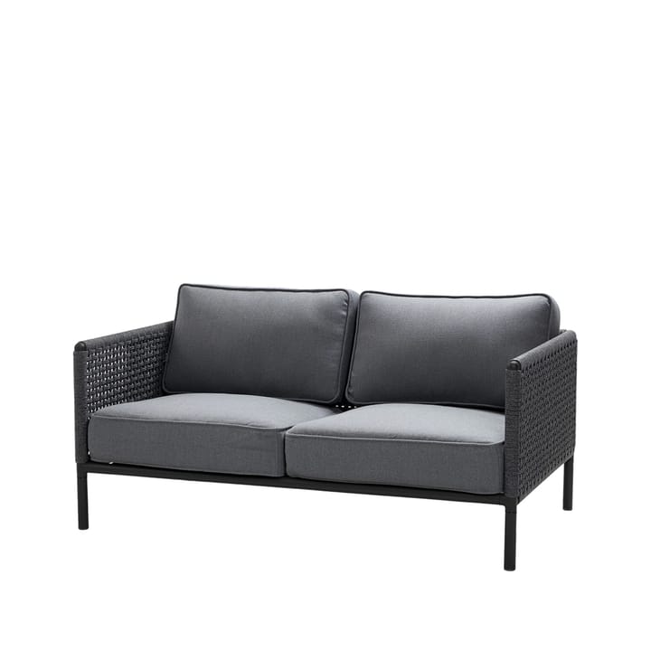 Encore 2-sits soffa - tyg cane-line airtouch lava grey/dark grey - Cane-line