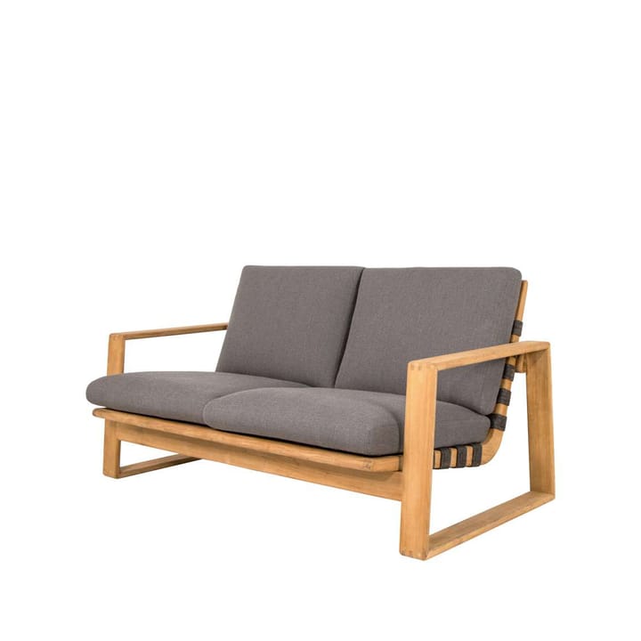 Endless Soft 2-sits soffa teak - Tyg Cane-line AirTouch grey - Cane-line