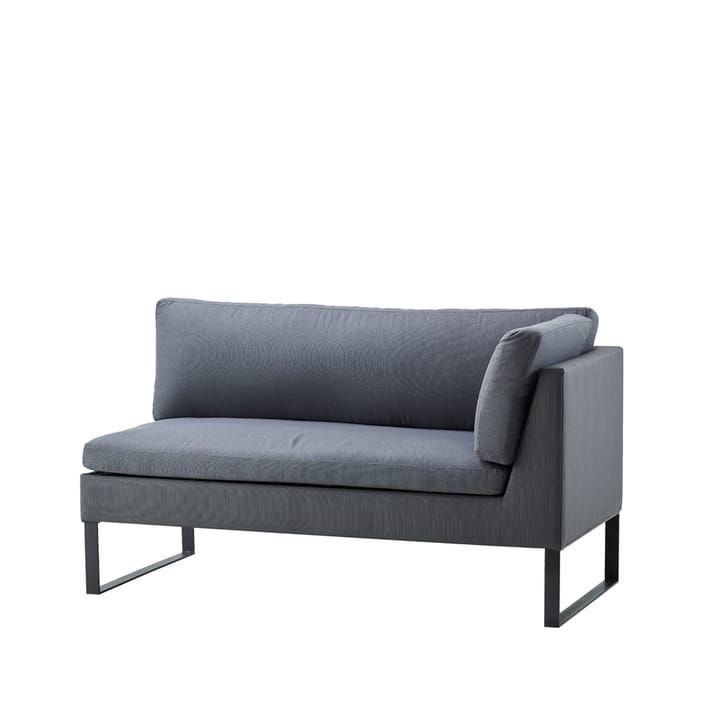 Flex modulsoffa - grey, vänster, inkl. dynor - Cane-line