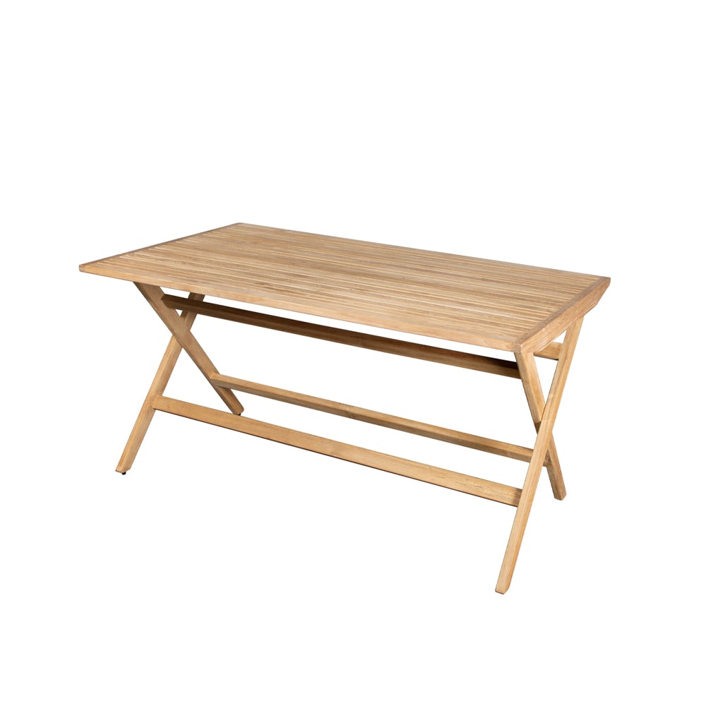 Cane-line Flip fällbord 140x80x72,5 cm Teak | Skandinavisk Design | Trädgårdsbord | Brun