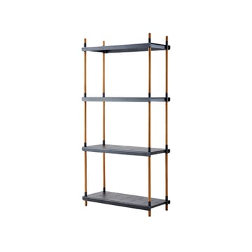 Frame hyllsystem - Lava grey, komplett, teak - Cane-line