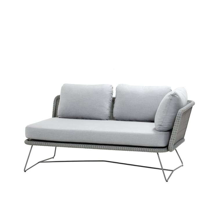 Horizon modulsoffa, Cane-Line Natté light grey, vänster Cane-line