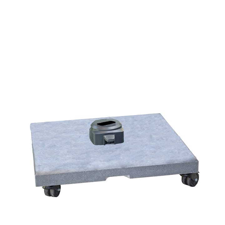 Hyde Luxe Parasol Base med hjul parasollfot - matt grey - Cane-line