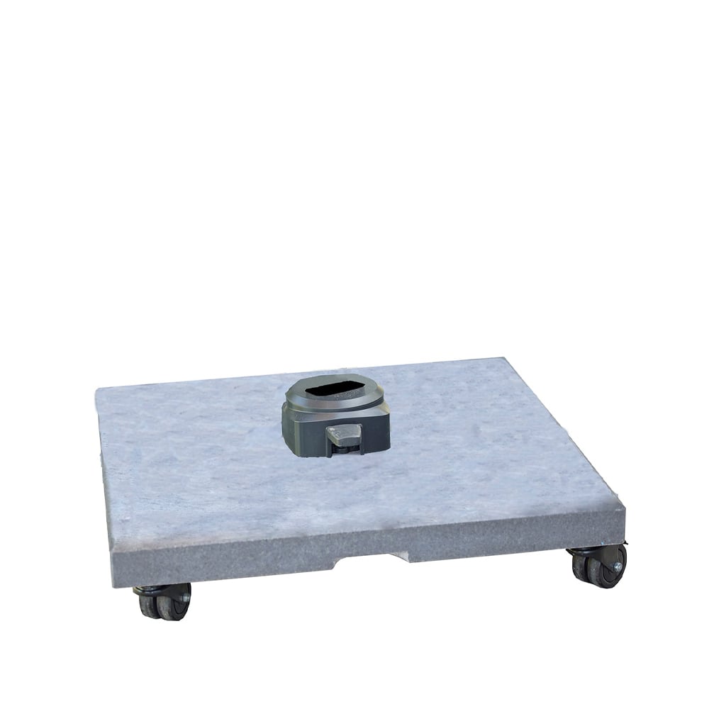 Cane-line Hyde Luxe parasollfot med hjul Granit 100 kg
