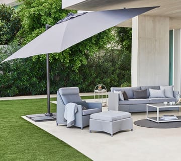Hyde Luxe Tilt parasoll 300x300 cm - Anthracite - Cane-line