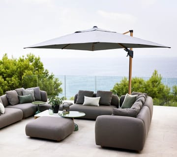 Hyde Luxe Tilt parasoll 300x300 cm - Anthracite - Cane-line