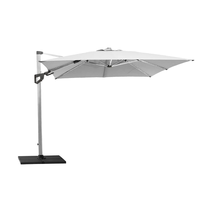 Hyde Luxe Tilt parasoll 300x300 cm, Dusty white, silveranodiserat stativ Cane-line