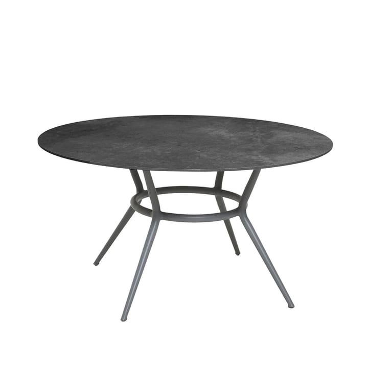Joy matbord runt - Fossil black-ljusgrå Ø144 cm - Cane-line