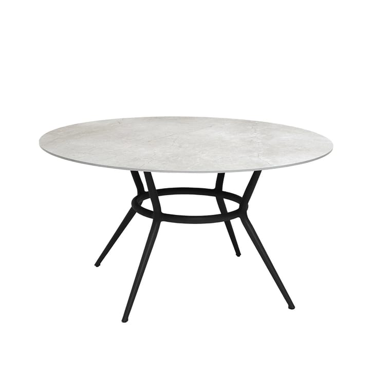 Joy matbord runt - fossil grey, ø144 cm, lavagrått underrede - Cane-line