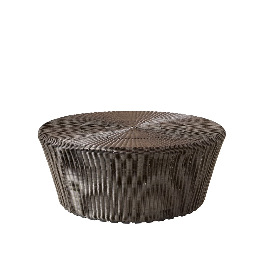 Cane-line Kingston fotpall Mocca | Skandinavisk Design | Sittpuff utomhusbruk | Brun