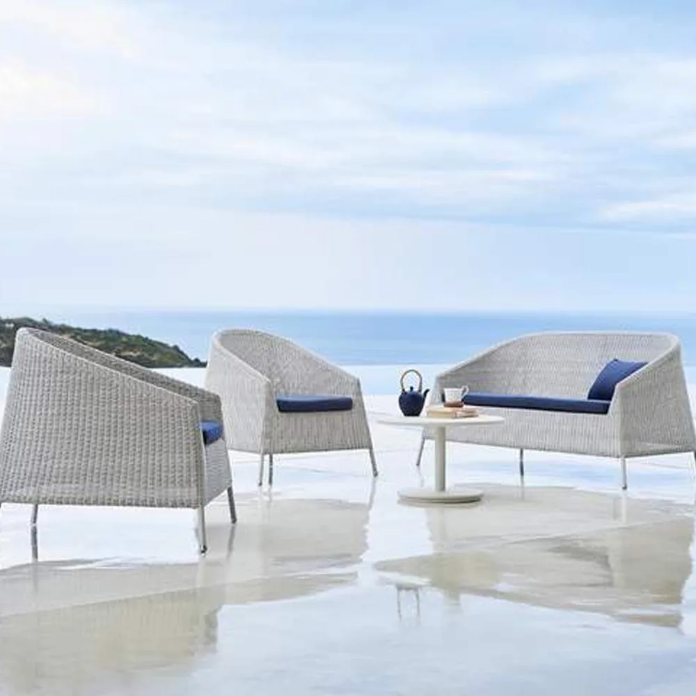 Kingston loungesoffa 2-sits, White grey Cane-line