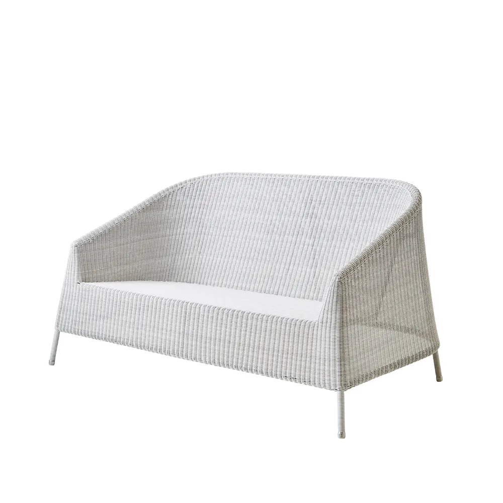 Kingston loungesoffa 2-sits, White grey Cane-line