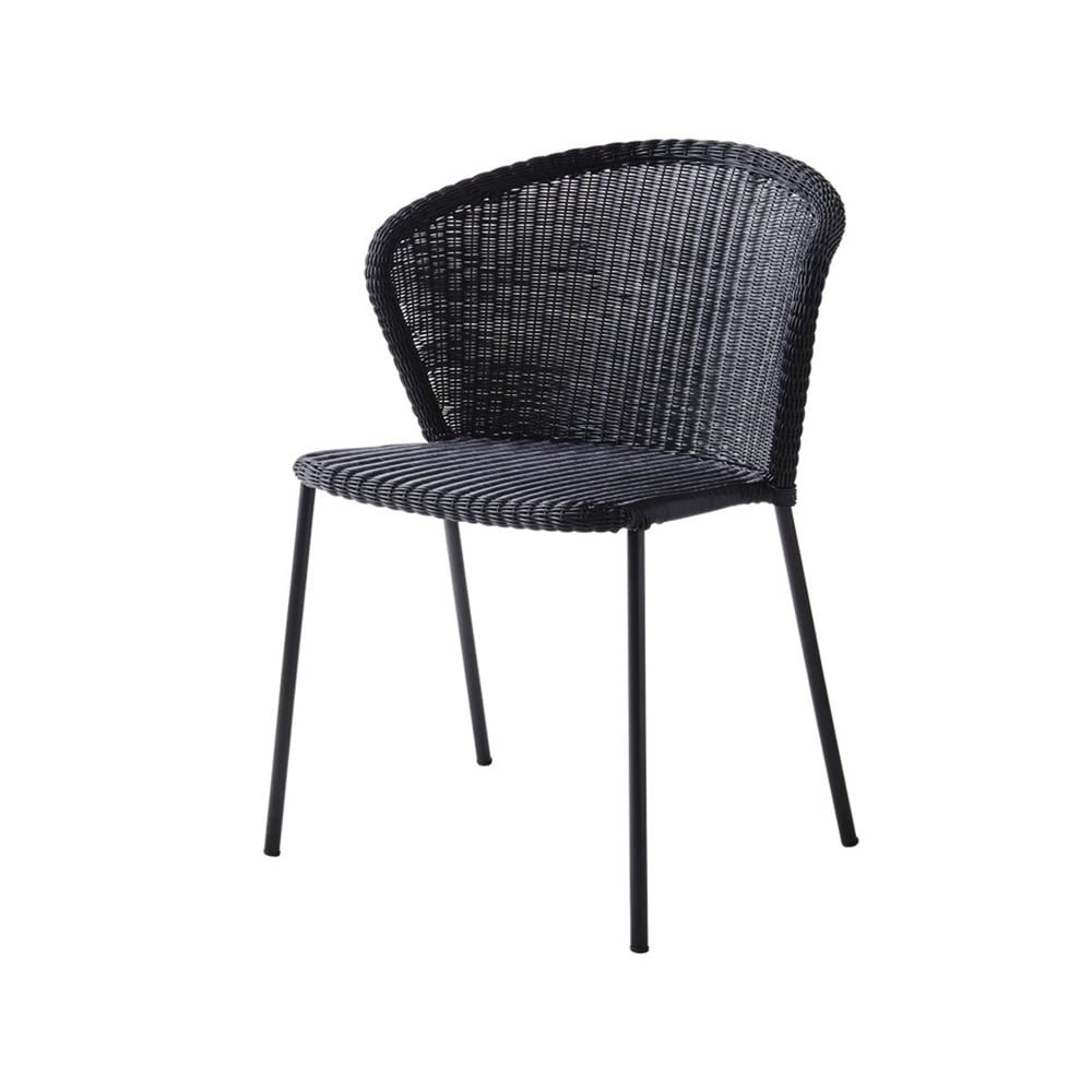 Cane-line Lean stol Black, Cane-Line weave | Skandinavisk Design | Trädgårdsstolar | Svart