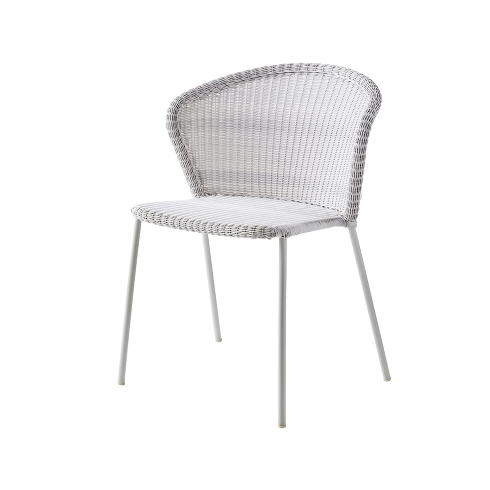 Cane-line Lean stol White grey, Cane-Line weave | Skandinavisk Design | Trädgårdsstolar | Vit