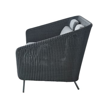 Mega 2-sits soffa - Graphic, gråa dynor - Cane-line