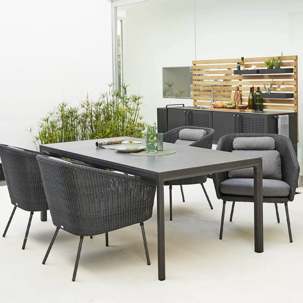 Mega stol, Graphic, inkl. gråa dynor Cane-line