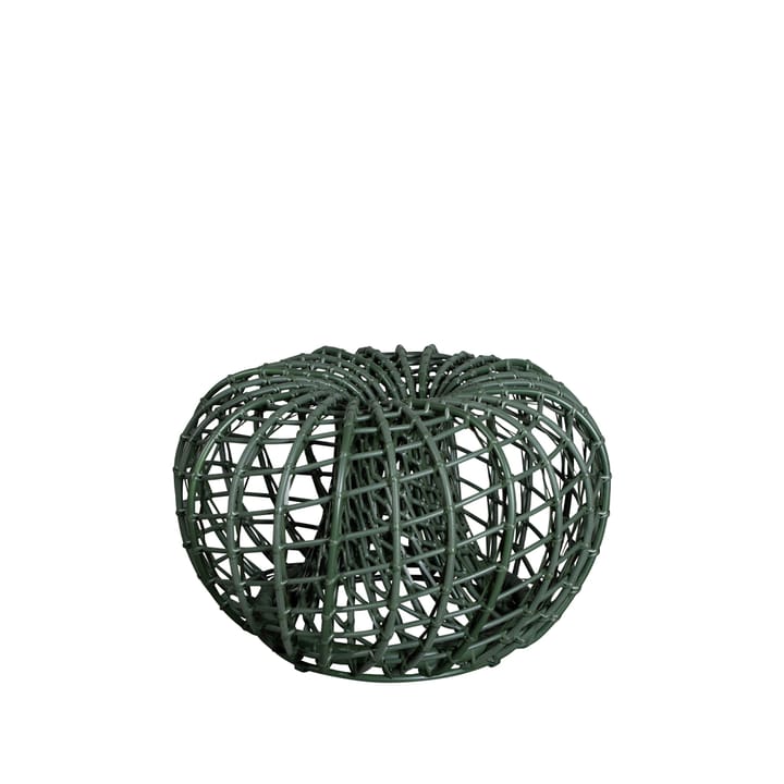 Nest bord/fotpall, Dark green, liten Cane-line