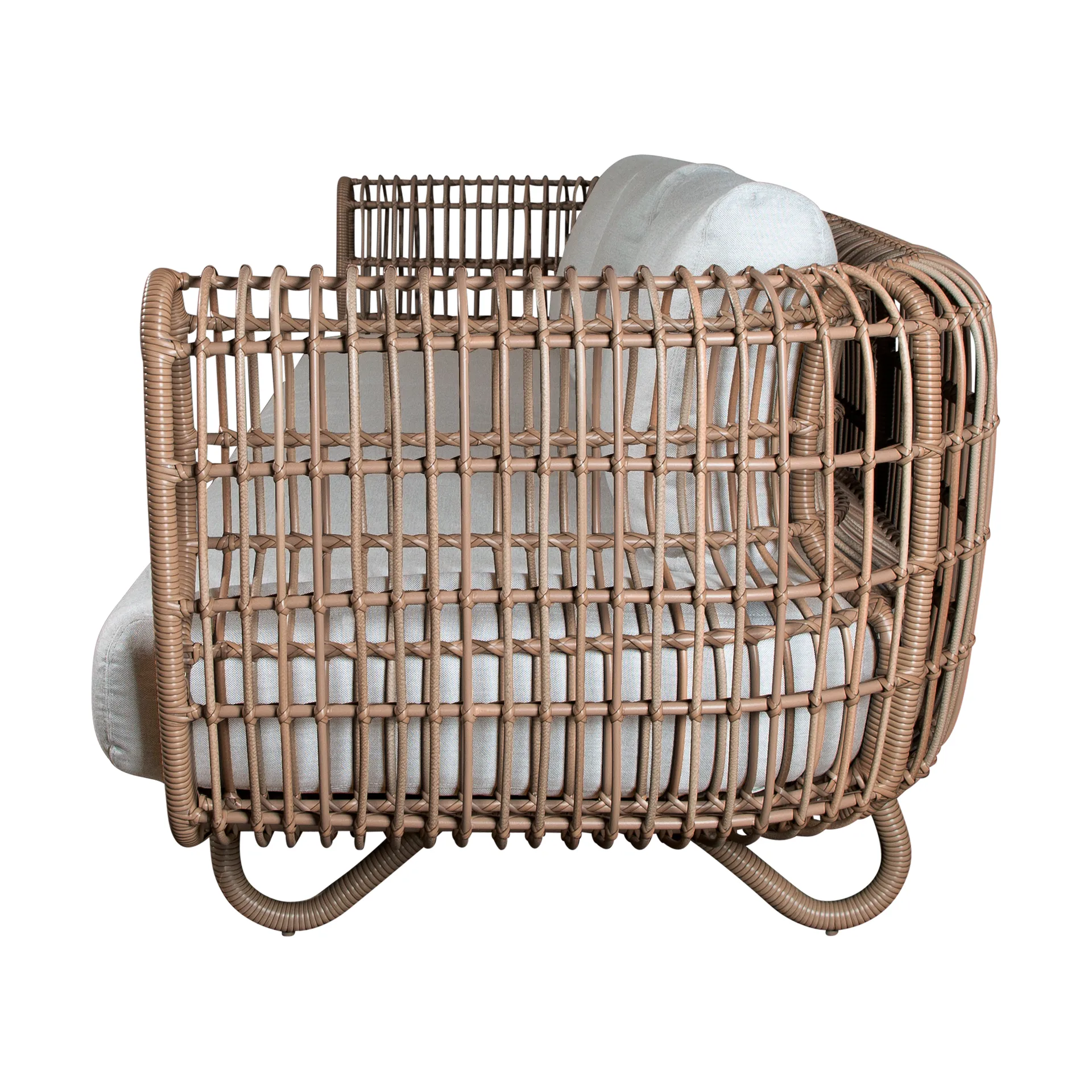 Nest soffa 3-sits weave, Natural, Cane-Line Natté light grey Cane-line