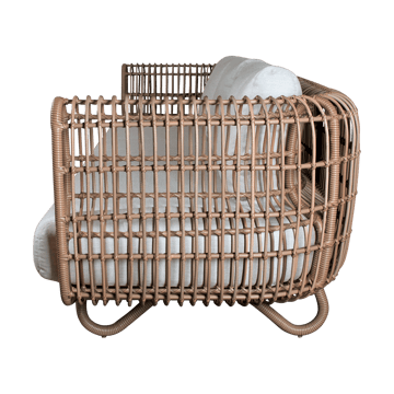 Nest soffa 3-sits weave - Natural, Cane-Line Natté light grey - Cane-line