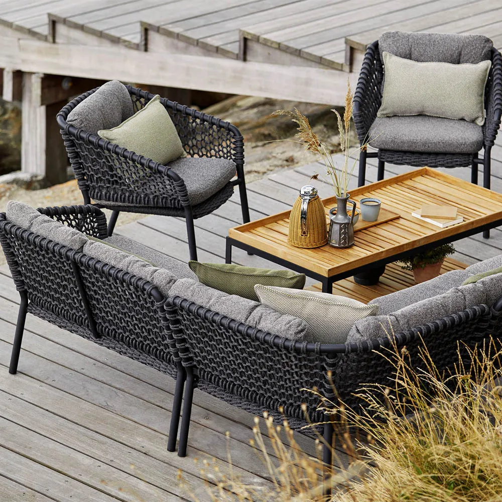 Ocean modulsoffa, Dark grey, enkel Cane-line