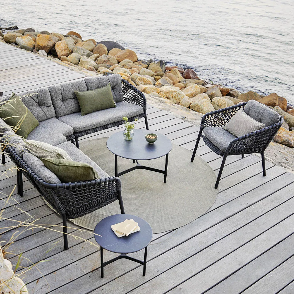 Ocean modulsoffa, Dark grey, höger Cane-line