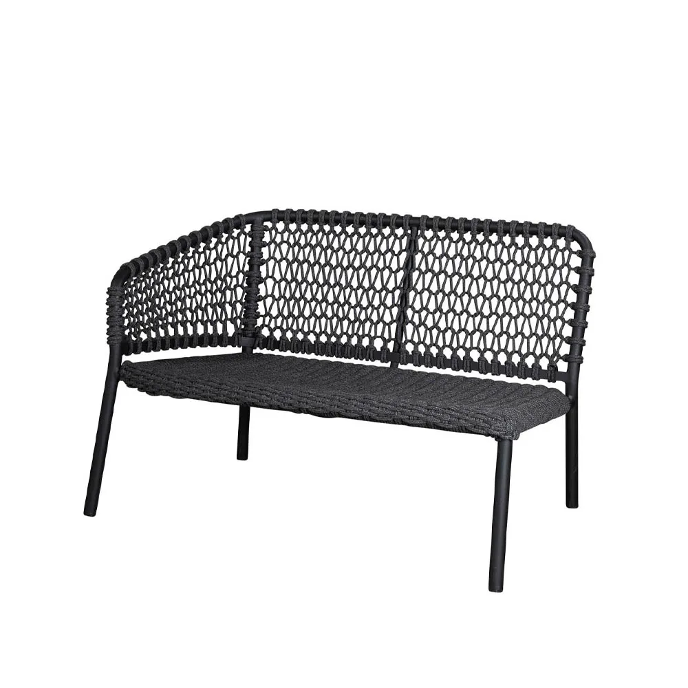 Cane-line Ocean modulsoffa Dark grey, höger | Skandinavisk Design | Trädgårdssoffor | Grå