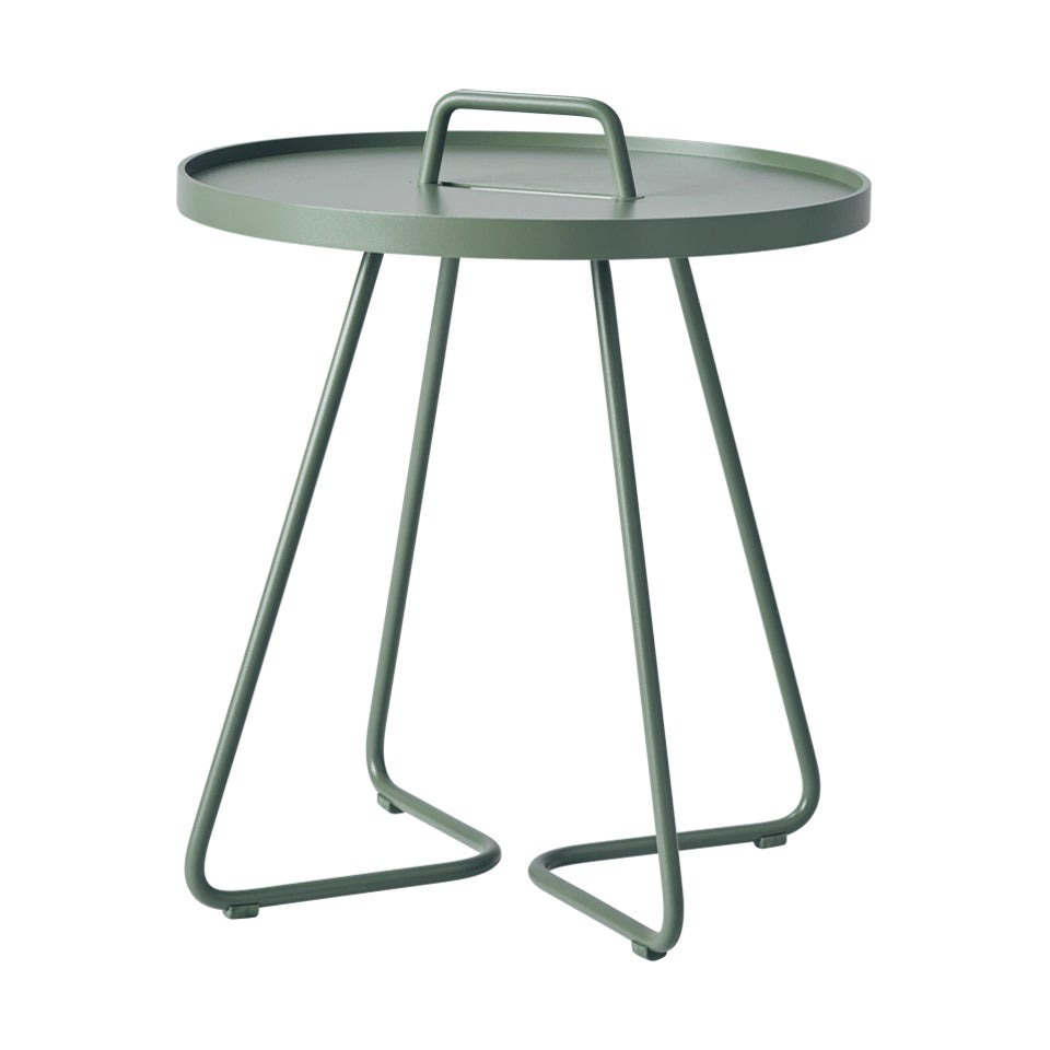 Cane-line On the move bord 44 cm Dusty green | Skandinavisk Design | Trädgårdsbord | Grön