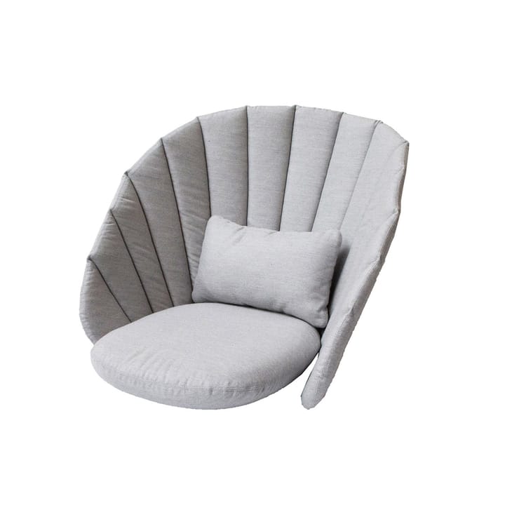 Peacock loungefåtöljdyna - tyg cane-line natté light grey - Cane-line