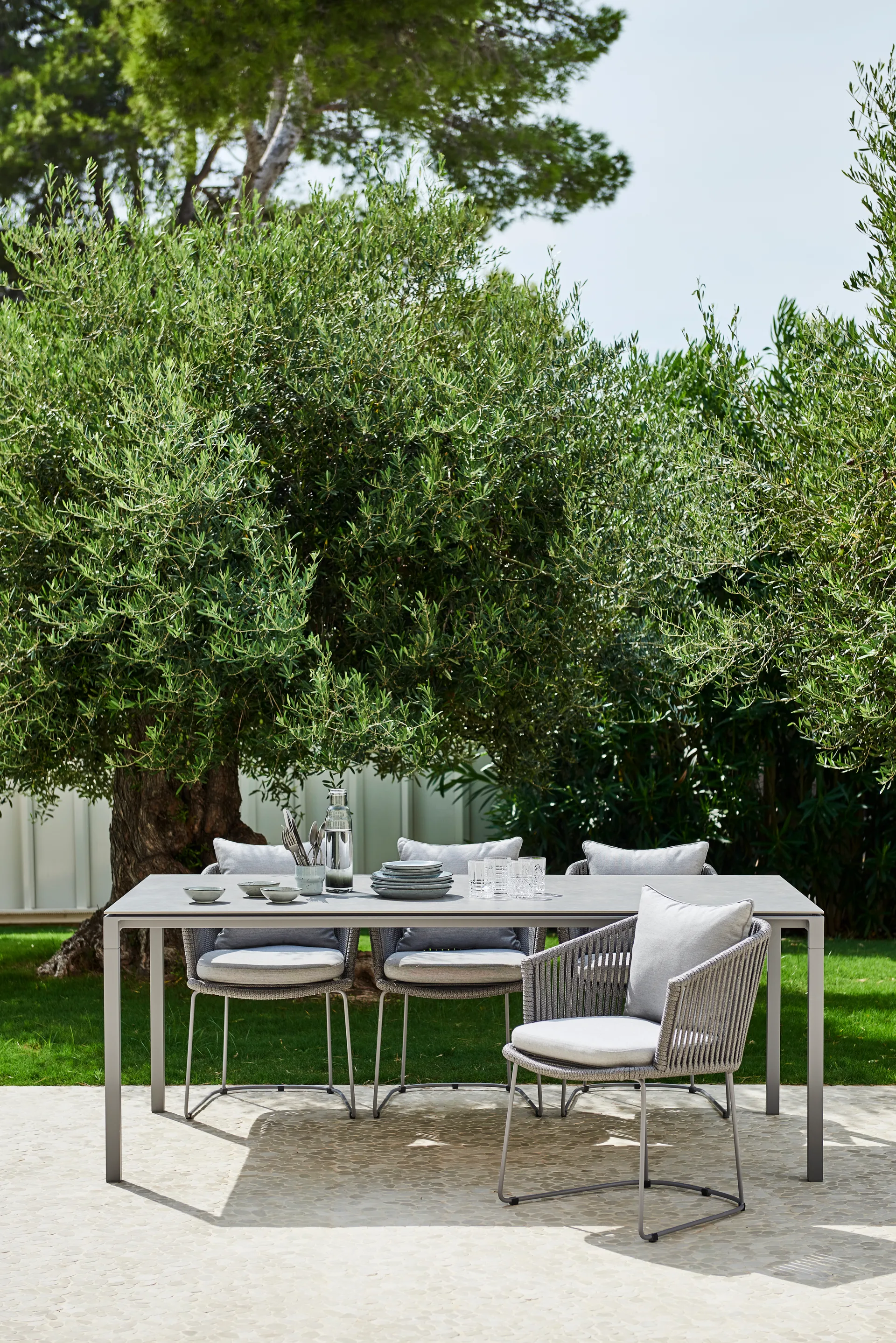Pure bord 200x100 cm Basalt grey-taupe,  Cane-line