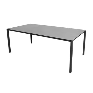 Pure bord 200x100 cm Concrete grey-lava grey - Cane-line