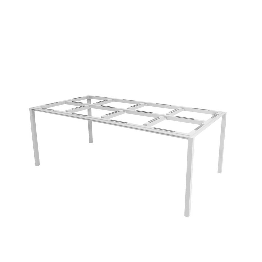 Cane-line Pure bordsunderrede 200x100x73 cm White | Skandinavisk Design | Trädgårdsbord | Vit
