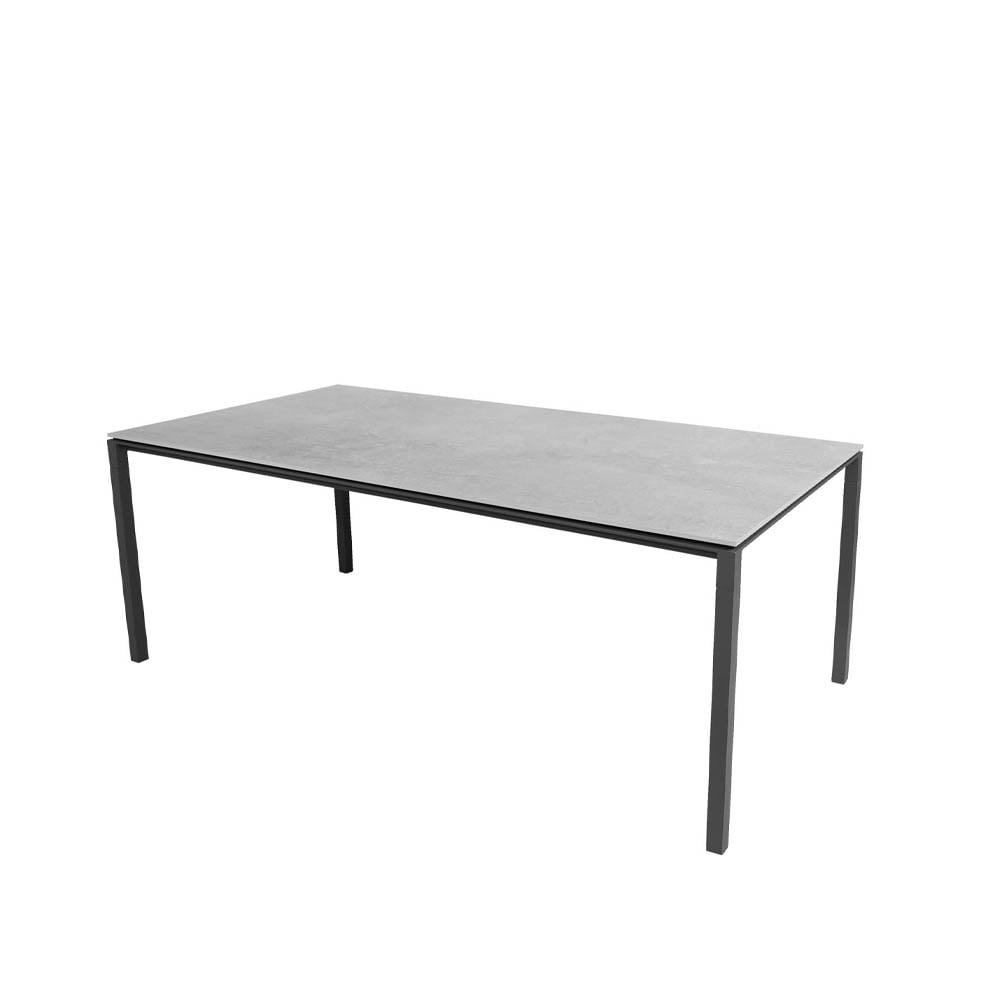 Cane-line Pure matbord Fossil grey-lava grey 200x100 cm