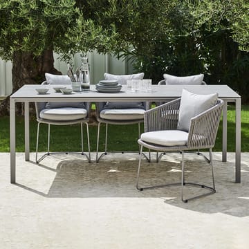 Pure matbord - nero, 280x100cm, lavagrått underrede - Cane-line