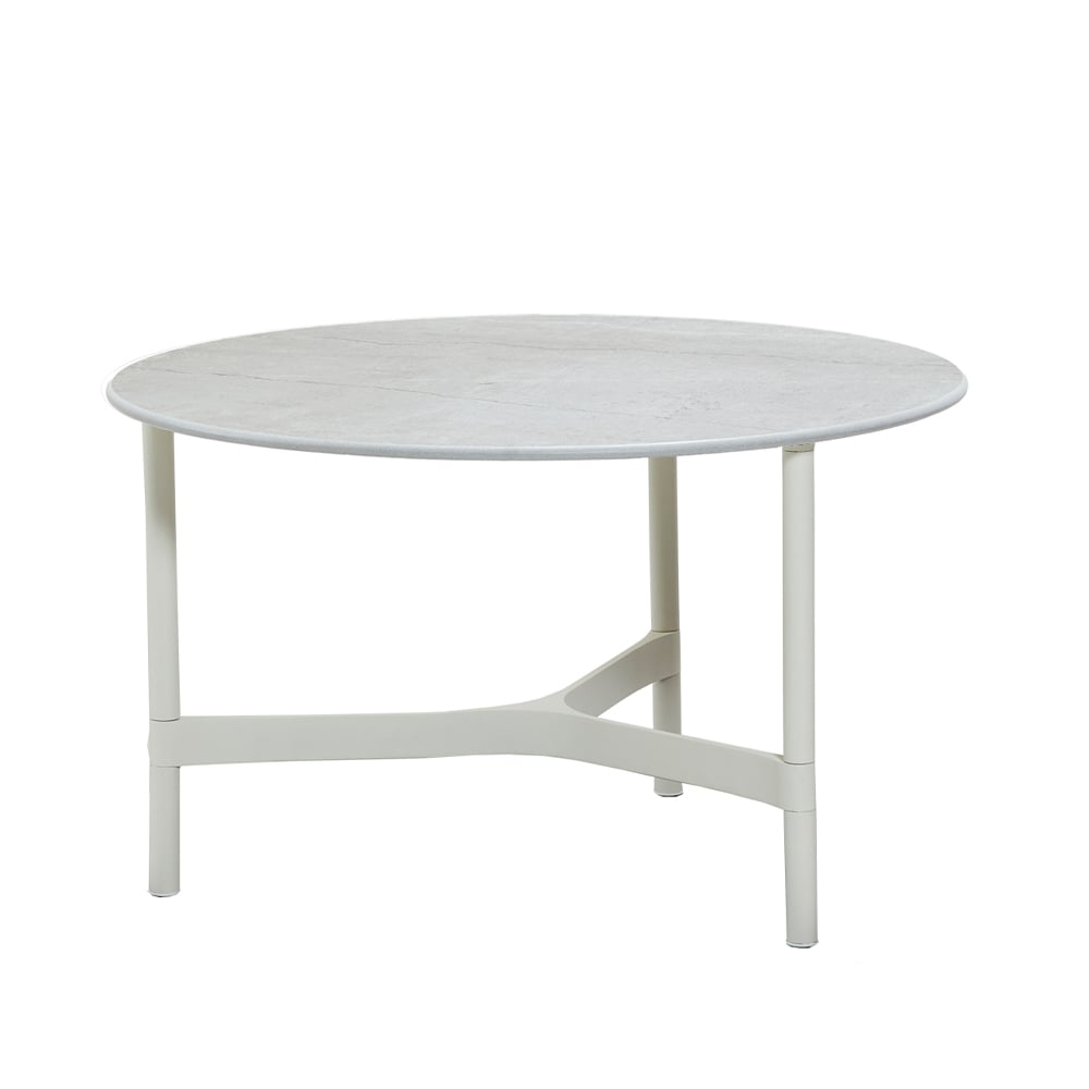 Cane-line Twist soffbord medium 70 cm White-white | Skandinavisk Design | Trädgårdsbord | Vit