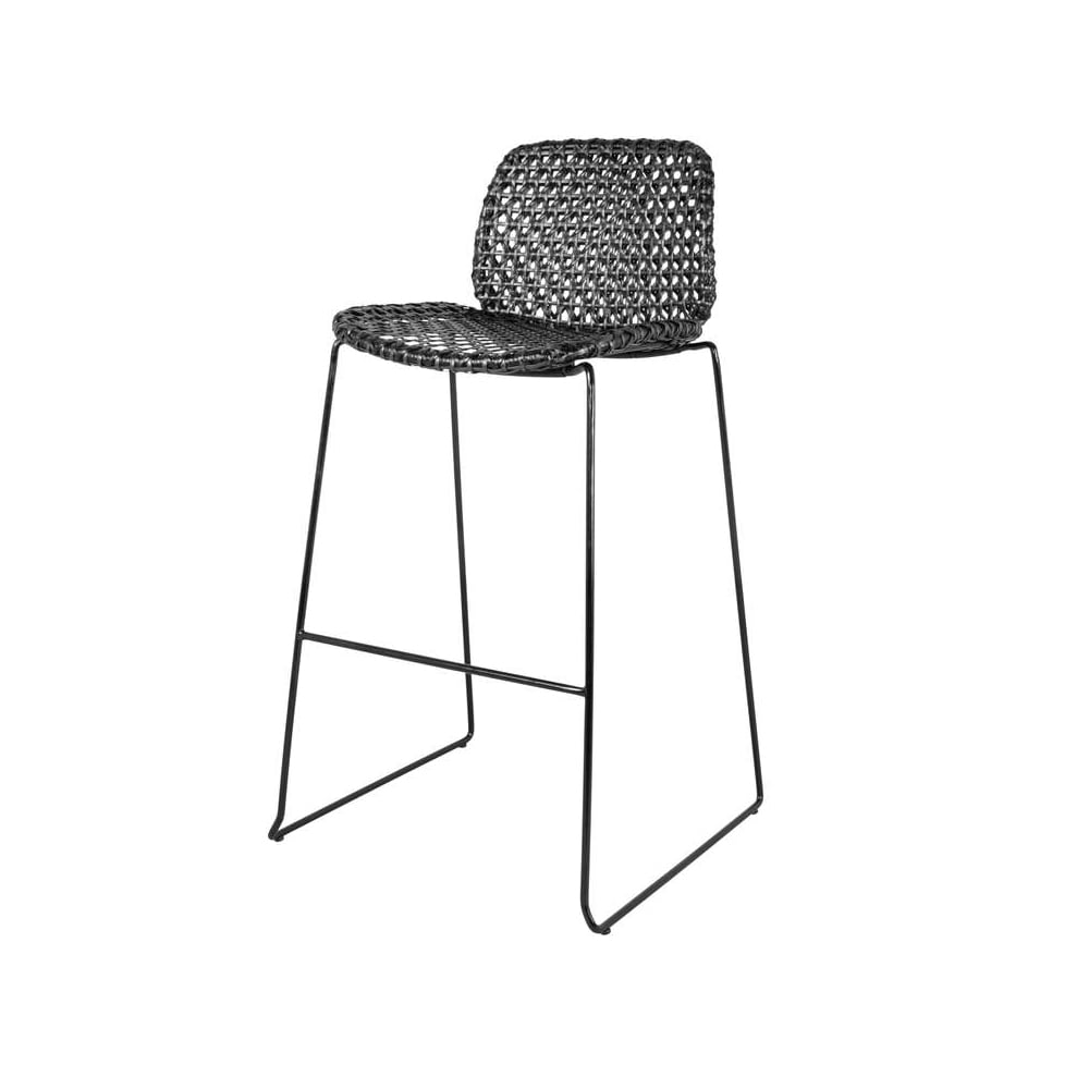 Cane-line Vibe barstol Black | Skandinavisk Design | Trädgårdsstolar | Svart