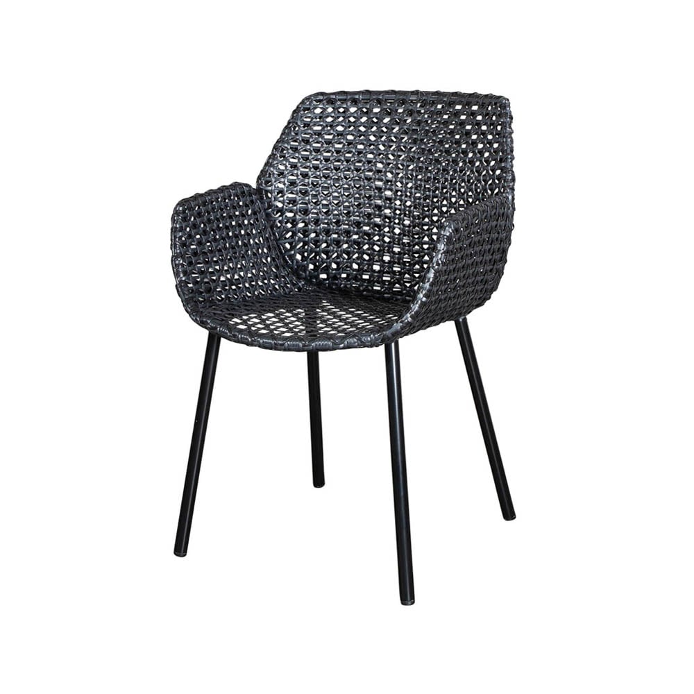 Cane-line Vibe stol Black/anthracite | Skandinavisk Design | Trädgårdsstolar | Svart