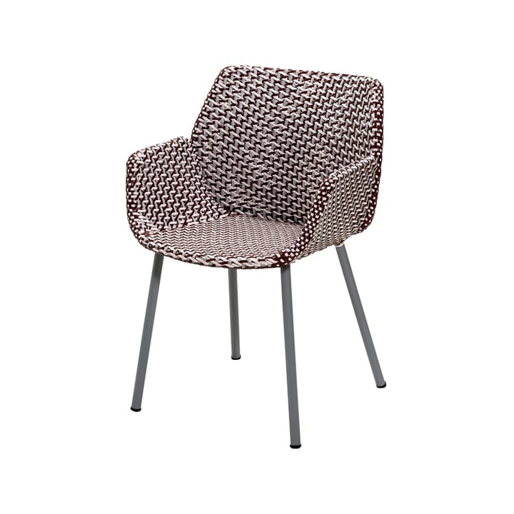 Vibe stol - light grey/bordeaux/dusty rose - Cane-line