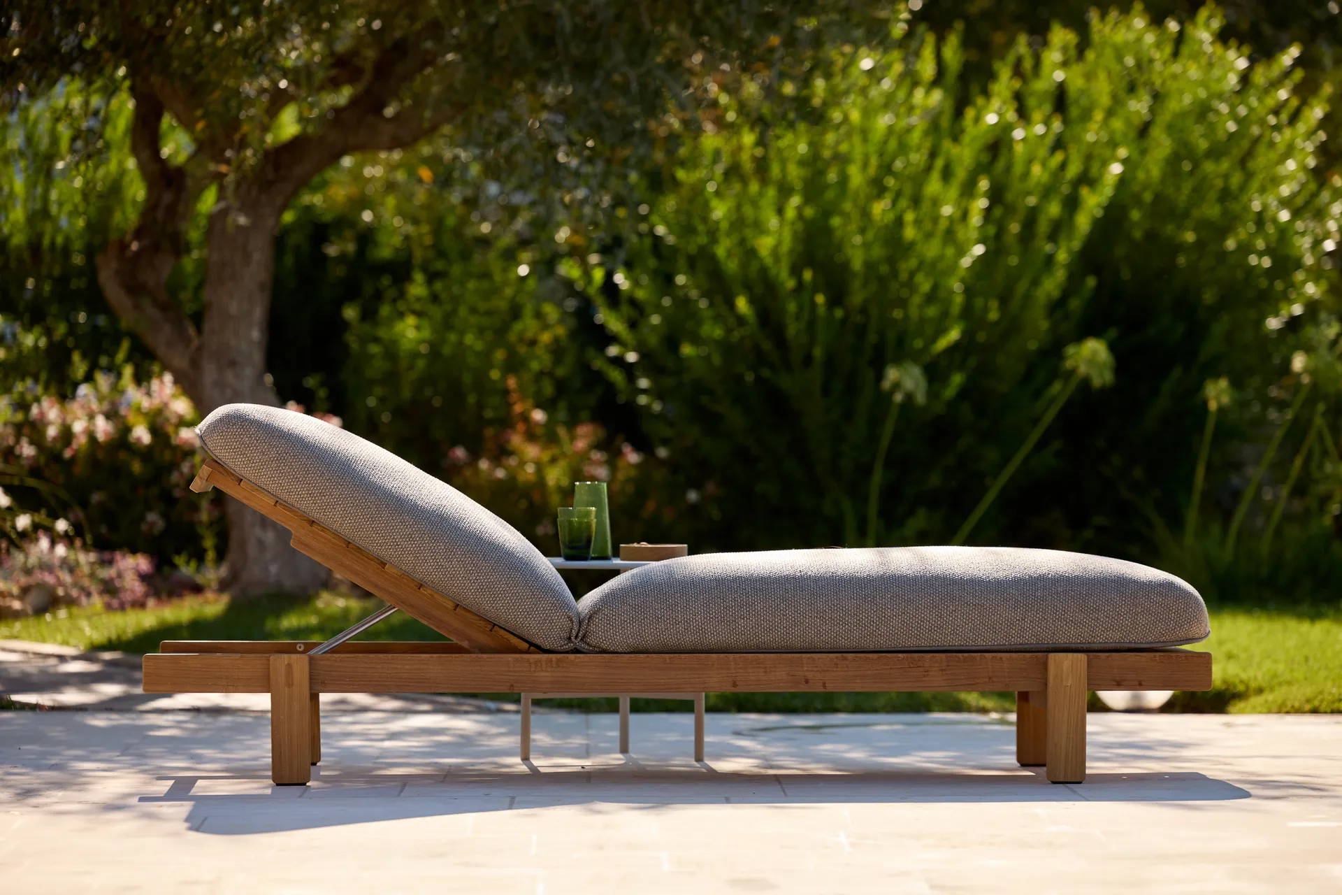 Vista solsäng, Teak Cane-line