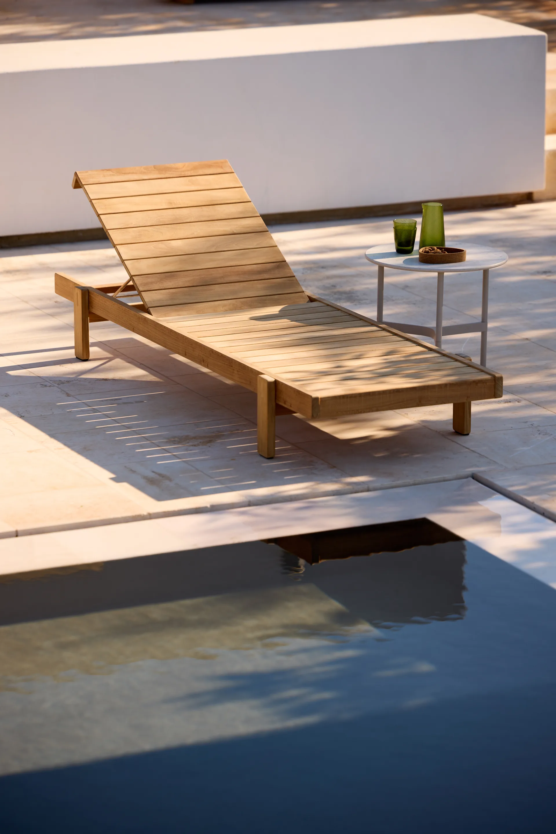 Vista solsäng, Teak Cane-line