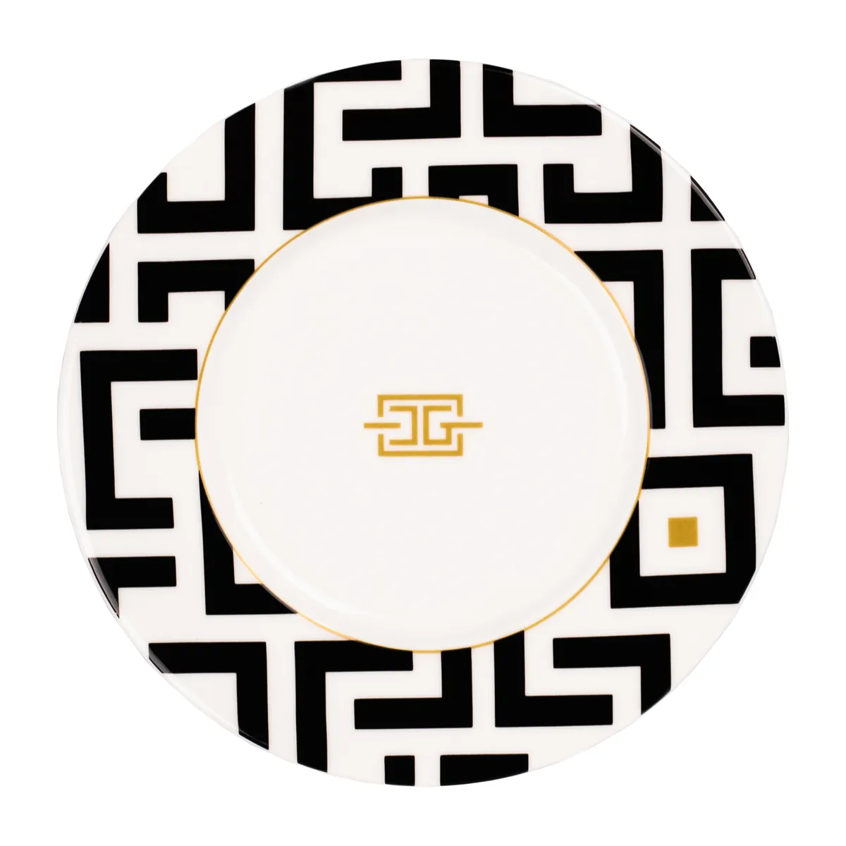 Carolina Gynning DECO tallrik Ø22,5 cm Vit-svart