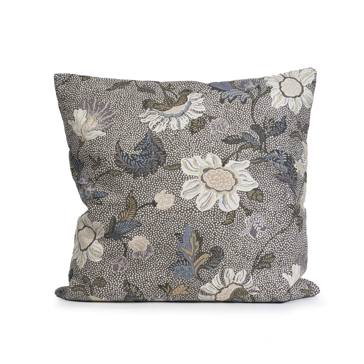 Ceannis kuddfodral 50x50 cm Khaki blommig | Skandinavisk Design | Kuddfodral | Grå