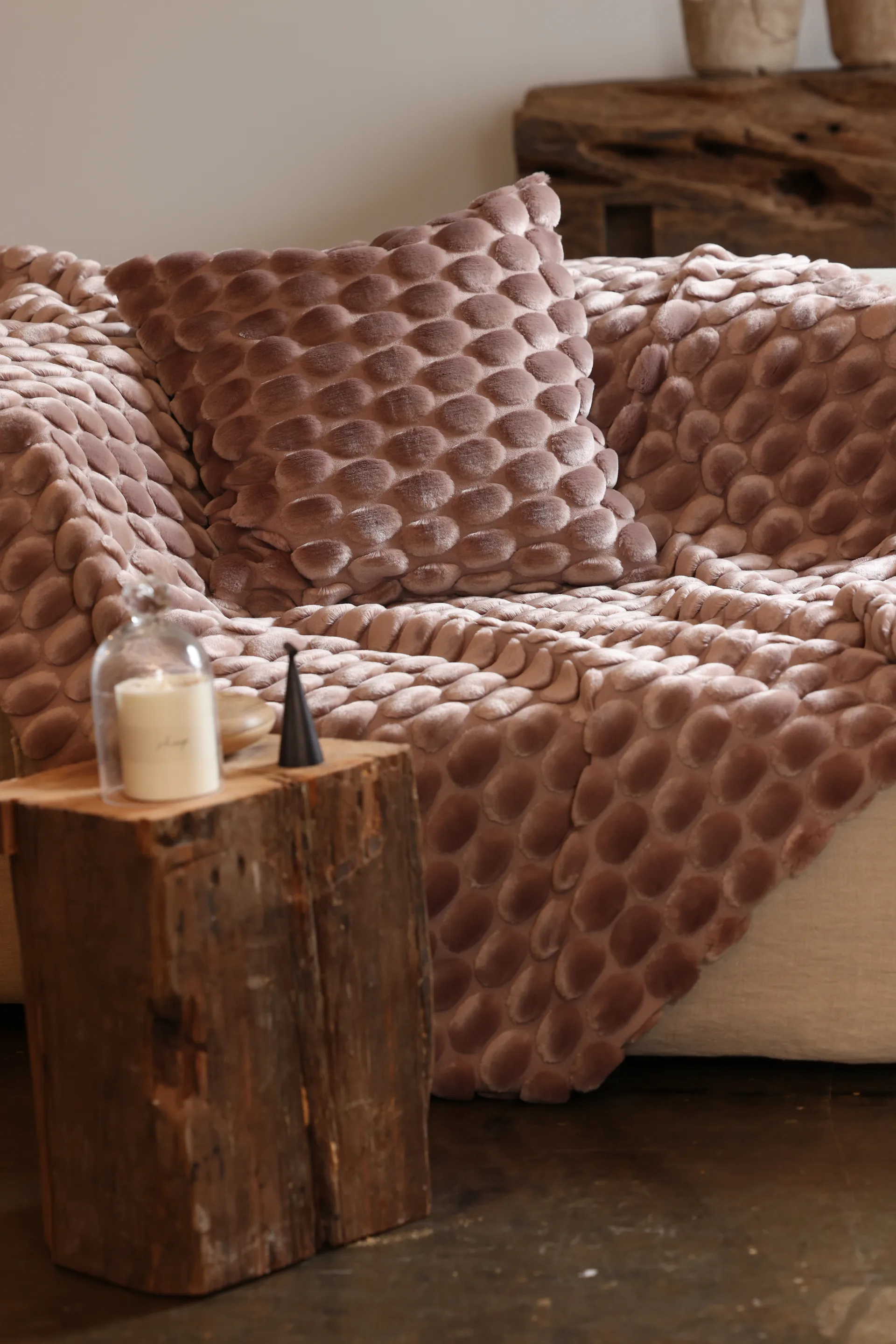 Egg Collection pläd 130x170 cm, Rosa Ceannis