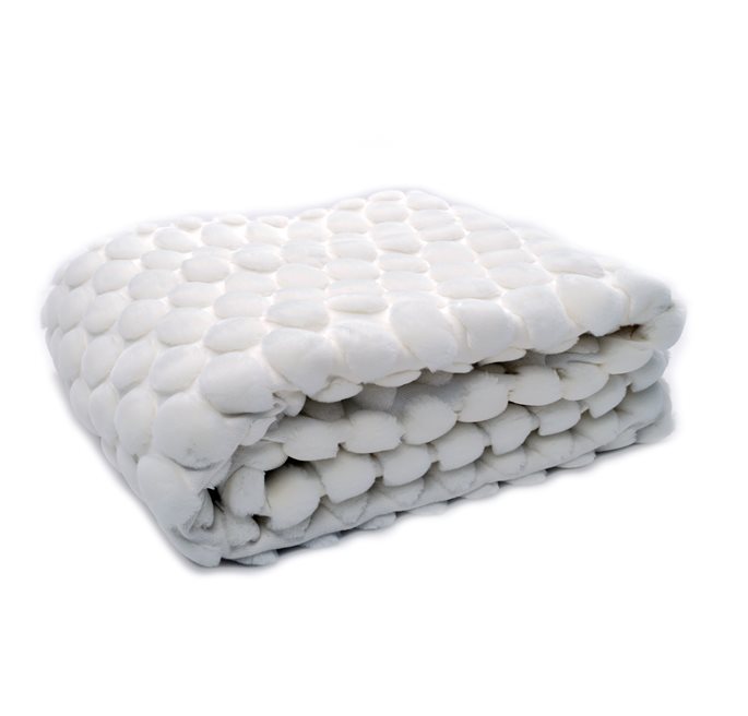 Ceannis Egg Collection pläd 170x130 cm Vit | Skandinavisk Design | Ullplädar & Ullfiltar | Vit