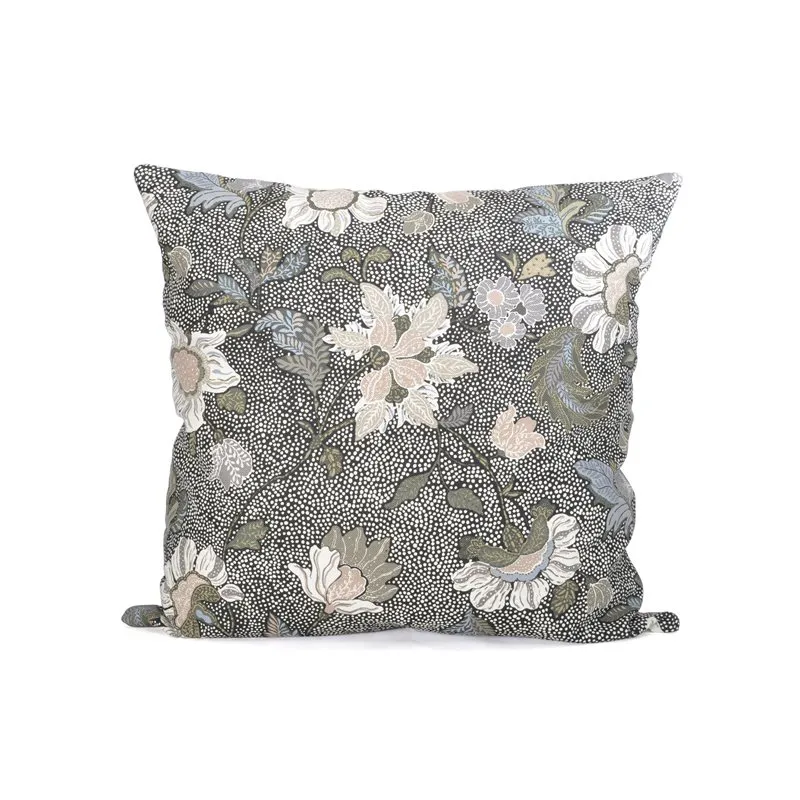 Ceannis Flower kuddfodral 50x50 cm Svart