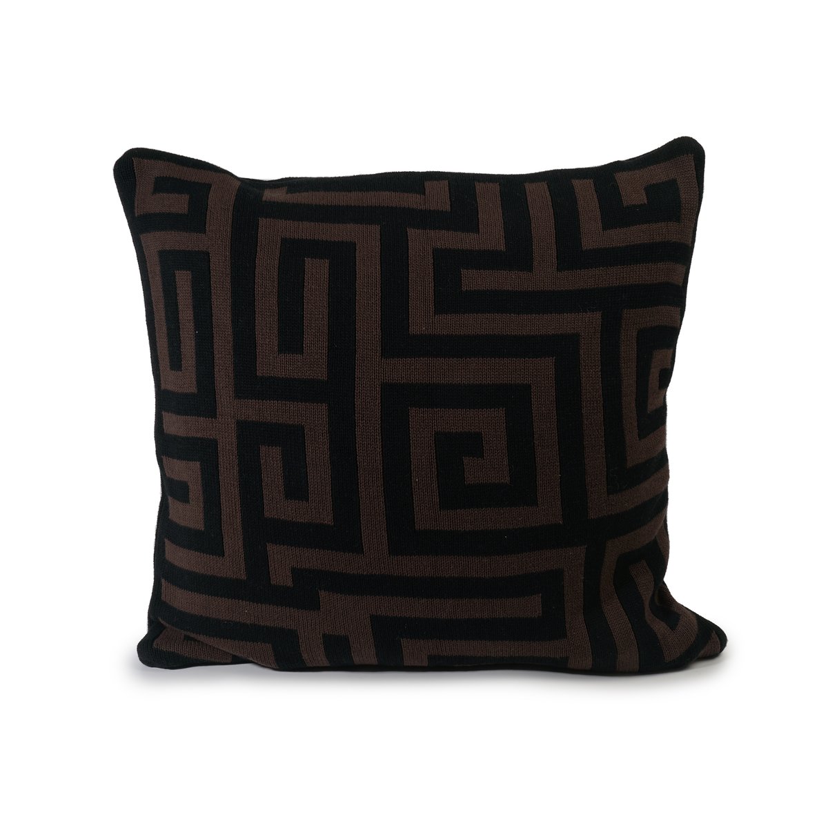 Ceannis Kuddfodral Stickat 50x50 cm Brun-svart | Skandinavisk Design | Kuddfodral | Brun
