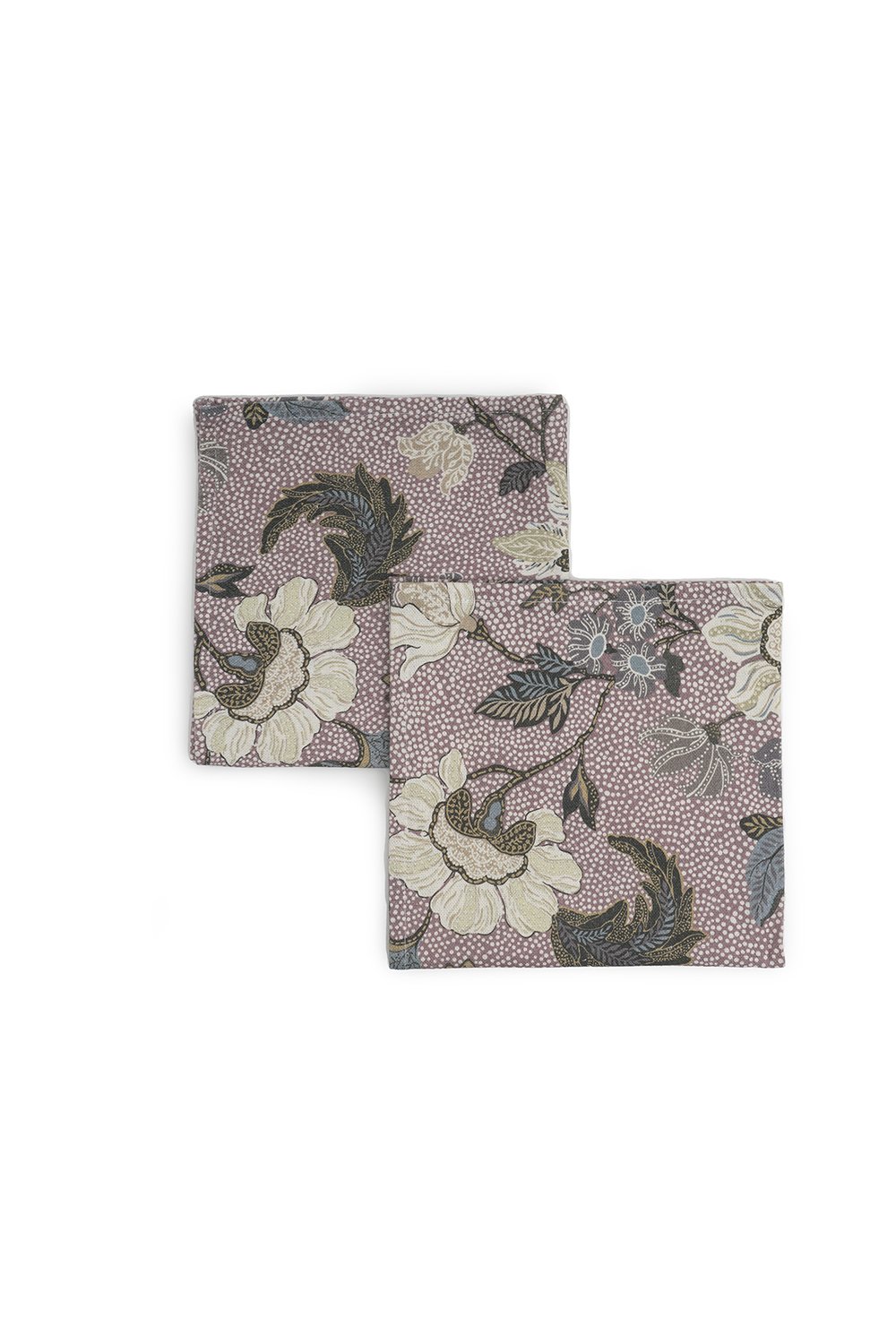Ceannis Servett 2-pack 45x45 cm Blommig rosa | Skandinavisk Design | Servetter | Rosa