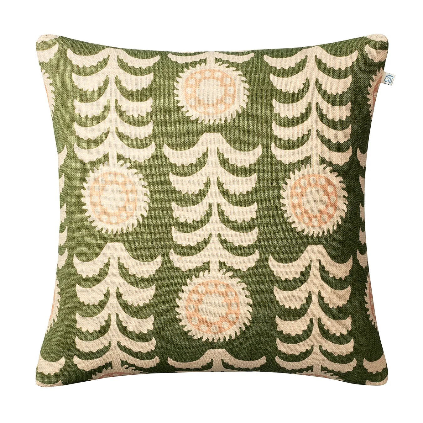 Alok kuddfodral 50x50 cm, Beige-green-rose Chhatwal & Jonsson