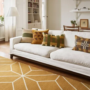Aria kuddfodral - Cactus green-taupe, 50x50 cm - Chhatwal & Jonsson