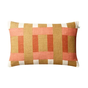 Benaras kuddfodral - Khaki-rose-apricot orange, 40x60 cm - Chhatwal & Jonsson