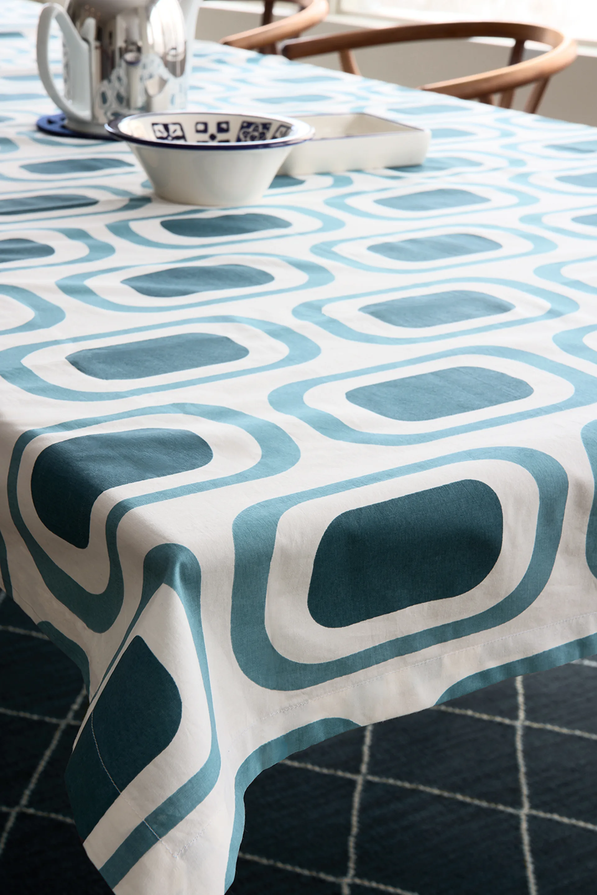 Berar bordsduk, 150x250 cm Heaven blue-palace blue Chhatwal & Jonsson